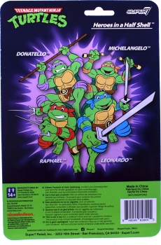 Teenage Mutant Ninja Turtles ReAction Actionfigur Raphael von Super7